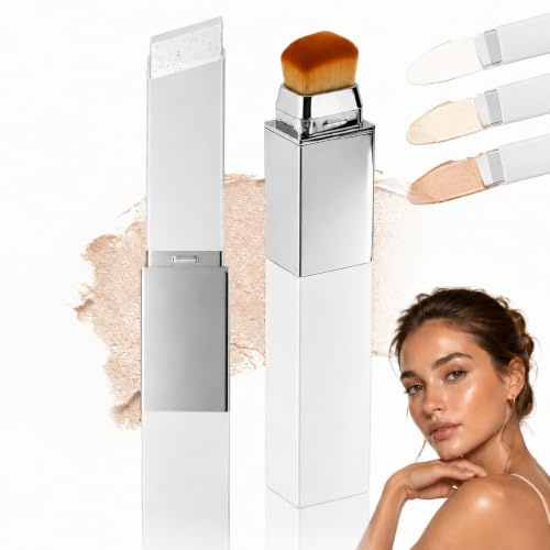 2 En 1 Barra Maquillaje Con Brocha base maquillaje coreana Base
