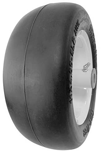 Marathon - Neumático Plano para cortacésped de 11 x 4 a 5 Pulgadas, Cubo centrado de 5 Pulgadas, bujes de 3/4 Pulgadas