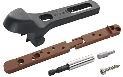 wolfcraft Starter-Set Terrassenbau „Verdecktes Verschrauben“, 353-tlg. I 6971000 I Das unsichtbare Verbindungssystem für Holzterrassen
