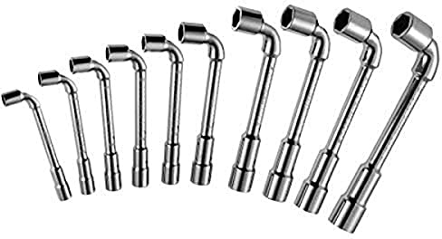 Expert E117387 – Jeu de 10 clés à pipe ouverts 6 x 12 pans