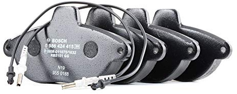 Bosch BP205 - Brake Pads Car Front Axle - Bosch Quality - Reduced Noise and Dust - ECE-R90 Certified - Copper-Free - 1 Set of 4 Pads