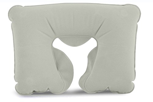 Aufblasbare Nackenkissen aus Hufeisenform, Ultralight Reisekissen Nackenstütze zum Aufblasen, Faltbare und Tragbar Nackenhörnchen zum Schlafen, Wasserfest für Flugzeug, Reise, Strand, Badewanne