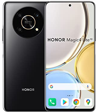 HONOR Magic4 Lite 5G Smartphone 6 + 128 GB Android 11 Mobile Phone with 48 MP Camera, 6,81” 120Hz LCD, Snapdragon 695, 66W Fast Charging with 4800mAh Battery（2 Year Warranty) (Renewed)