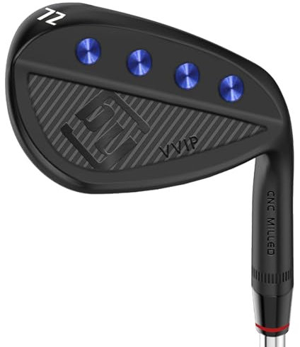 Yamato Full Face Golf Wedge Set or Individual Golf Wedges 50/52/54/56/58/60 Forged Golf Gap Wedge Sand Wedge Lob Wedge Golf Clubs Milled (Stainless Steel, 72 Degree, Regular, Right)