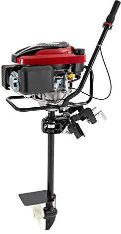 4 Takt-Außenbordmotor Benzin Bootsmotor 8PS Außenborder Luftkühlung Elektromotor Benzinmotor Bootsmotor für Schlauchboote, Fischerboote 196 cc