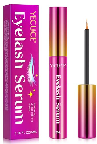 Eyelash Growth Serum, Advanced Lash Enhancing Serum For Fuller, Longer-Looking Lashes, Natural Eyelash Serum Enhancer Rapid Lash Growth, Nourish Damaged Lashes, For Best Result Use 4-5 weeks