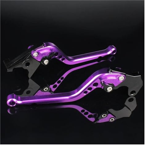 HATSVTGR pour CT90 CB125 CB250 CL125 CR125 CT125 pour MT125 CA CB CL XL CJ CM CR CT GL SL Mr pour MT Levier Poignée Frein Et d'embrayage Moto(177mm Violet)
