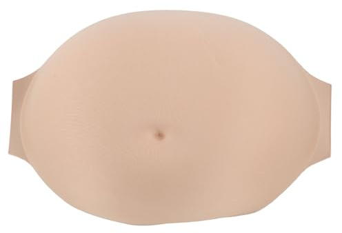 Fake Gravid Mage, Memory Foam Tyg Konstgjord Realistisk Graviditet Mage Rekvisita Baby Bula, Konstgjord Bred Midjeband för Att Låtsas Vara Gravid Skådespelare Prestanda (8-10