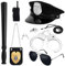 BTHRORO 7 Piezas Accesorios de Disfraz Policia Niños, Gorra Policia Esposas y Walkie Talkies de Juguete Placa Policia Gafas de Sol Silbato Bastón para Niño Fiesta de Disfraz de Carnaval