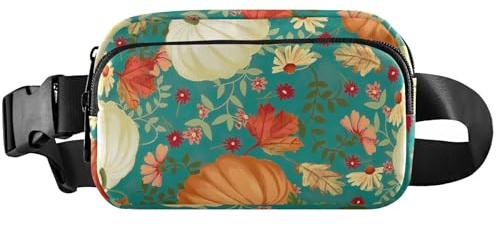Retro pumpa grön midjeväska dam höftväska bältesväska vattentät djur midjeväska för kvinnor, retro pumpa grön, 20 x 13,5 x 5,8 cm, rolig söt, retro pumpa grön, 20 x 13,5 x 5,8 cm, rolig, Retro pumpa