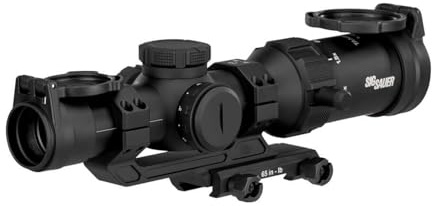 SIG SAUER Tango-SPR LPVO 1-4x24mm 30mm Tube Second Focal Plane/SFP/F2 Shockproof Waterproof Fogproof Tactical Scope| Hellfire Illuminated FL-4 Reticle, Flip-Back Caps Included, SOTS41000