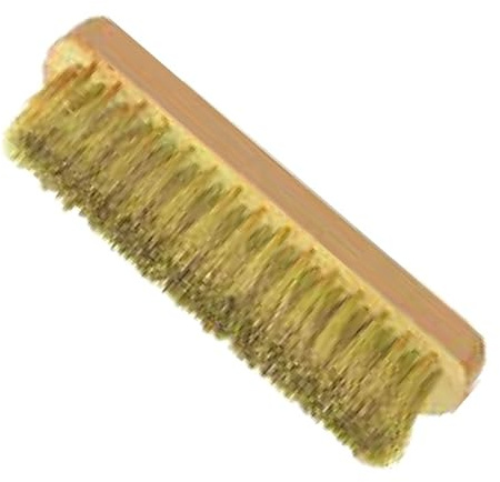 Cepillo manual 205 mm con mango ergonómico y cerdas resistentes, ideal para trabajos de carpintería y acabados en madera.