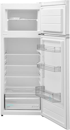 SHARP Kühl-/Gefrierkombination SJ-FTB01ITXWD-EU2 / Breite 54 cm / 213L Volumen, davon 42L im Gefrierraum / 39dB / NanoFrost-Kühlsystem/LED-Innenbeleuchtung/Mechanische Steuerung/Weiß