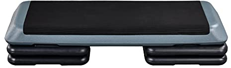 Yaheetech Aerobic Stepper 3 Adjustable Levels Sturdy Fitness Stepper Perfect for Home Gym, Yoga and Strength Training, Grey