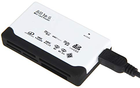 DIGIFLEX Lettore di memory card USB 2.0 integrato per Mini SD, SDHC, M2,TF, XD, CF