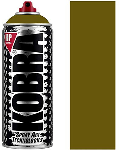 KOBRA HP High Pressure Spray Paint 400ml Can – Professional Grade 100% Acrylic Formula with Matte Finish for Graffiti, Street Art, Crafts & Multi-Surface Use (450 Pistacchio)