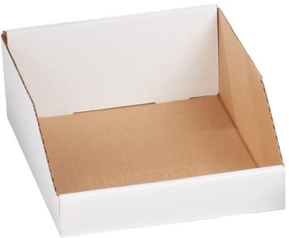 Box USA Storage Bins Small 10L x 12W x 4 1/2H 25-Pack - Corrugated Cardboard Box for Packing, Moving, and Storage