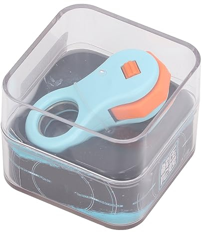 CHICIRIS Metall-Fingerspitzen-Schiebespielzeug, Mehrere Modi, Stressabbau, Langeweile-Buster, Einhandspiel, Tragbar für ADHS, Autismus (Blau)