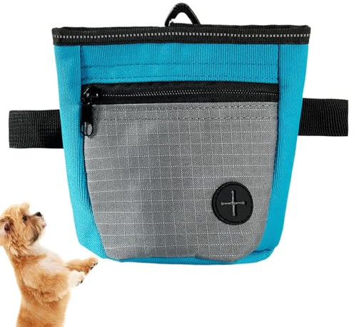 Borsa Da Passeggio Per Cani | Chiusura Magnetica In Tessuto Oxford 16,5x14,5x7,5 Cm 99 G | Medio Per Cuccioli Di Cane | Cintura Da Addestramento Per Escursionismo Per Animali Domestici | Pass