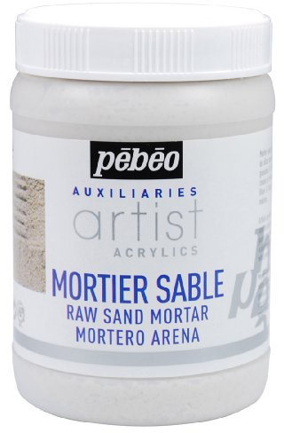Pebeo Mortier de sable brut, 250 ml, blanc