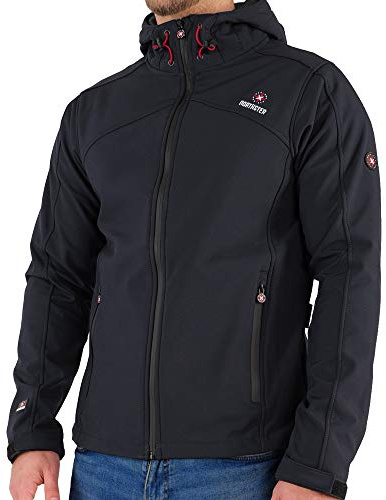 Northster Chaqueta softshell para hombre, chaqueta de entretiempo, chaqueta funcional