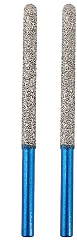 BRSCHNITT Diamant Mörtel Hakenbohrer – Diamant Fugenfräser 2 Stück 7,2 mm x 74 mm Rundschaft Tuck Point Pin zum Entfernen von Mauerwerk, Fugenmörtel, Mauerwerk, Stein, Betonbohrer