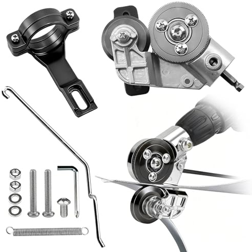 NORTOOLS Electric Drill Plate Cutter,Sheet Metal Cutter Drill Attachment,Metal Nibbler Refitting Plate Shears for Cutting Iron, Steel,Copper, Aluminum