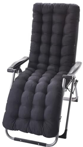 Ataoyus Cuscino per sedia a sdraio da bagno, 170 x 50 cm, poliestere, cuscino per sedia da esterno con cappuccio antiscivolo e fascia regolabile per interni esterni