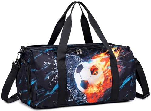 Borsa sportiva per bambini, borsa da nuoto per ragazzi, borsa da bagno per donne con scomparto per scarpe e scomparto per oggetti bagnati, borsa da viaggio per adolescenti, piccola borsa da viaggio