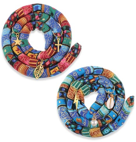 Qianyu 2 cintas para el pelo con cierre de espiral, accesorios de rastas, flexibles, para mujeres y hombres, alambre de hierro incrustado, soporte para cola de caballo para trenzas largas, cabello