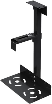 Support mural pour unité centrale – Support mural et sous le bureau – Support mural robuste pour PC sous le bureau avec hauteur et largeur flexibles