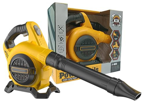 Souffle À Feuilles pour Enfantss, Souffleur De Feuilles Jouet, Jouet À Outils De Construction De Puissance pour Enfantss avec Une Batterie À La Poignée, Outils Extérieurs Pourles Tout-Petits