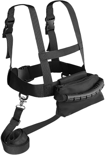 Ceinture d'entraînement au ski pour enfants avec corde de traction arrière et pochette, harnais d'entraînement au ski pour enfants avec longue laisse de ski, snowboard, ski, harnais de sécurité avec