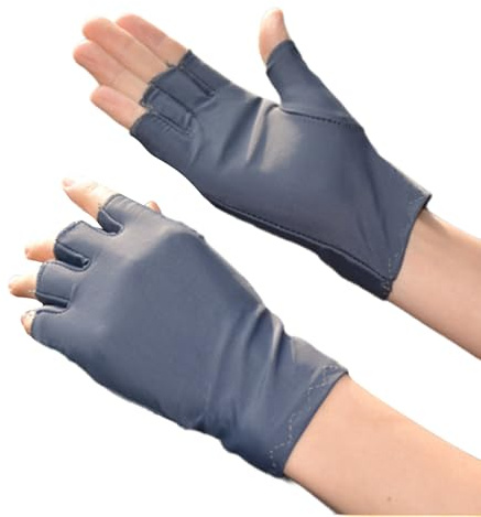 GAOINTELL Gants De Protection pour Femmes sans Doigts Respirants Demi-Doigt pour L'équitation Le Golf La Pêche Gants De Conduite