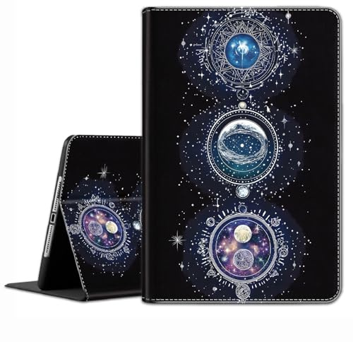 Case for iPad Pro 11 inch M5 2025/M4 2024 (Model: A3357,A3358,A3359,A2836/A2837/A3006) - Slim Fit Standing Cover with Auto Sleep/Wake, Star Map