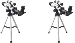 2 set med astronomiskt teleskop med stativ 40 mm objektivlins 40400 2 okular present