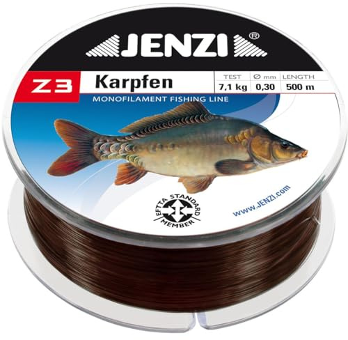 JENZI Z3 Line Karpfen mit Fischbild 0,25mm 500m