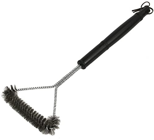Chef Craft Select BBQ Grill Brush, 18 Inch, Stainless Steel/Black