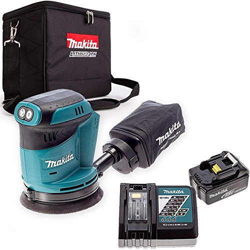 Makita DBO180Z 18V Random Orbital Sander + 1 x 3ah Battery, Cube Bag & Charger