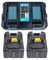 YASI MFG® Caricatore Doppio a 2 Vie e 2 Batterie per Makita 18V 5Ah BL1850 BL1830 BL1840 DC18RA DC18RC DC18RD [Caricatore 7.2V-18V Li-ion con BL1850 5.0 Ah]