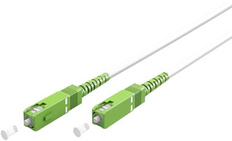 CABLEPELADO Cable fibra optica para router | Latiguillo Monomodo Simplex | FTTH - 9/125 OS2 - SC/APC-SC/APC | Compatible con Orange, Movstar, Vodafone, Masmovil, Yoigo y Jazztel | 5 Metros