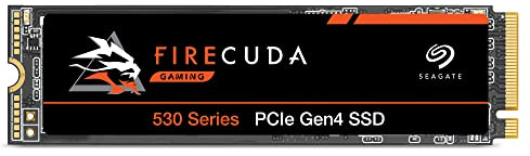 Seagate FireCuda 530 1TB M.2 PCIe Gen4 NVMe SSD - 7300 MB/s, PS5 Compatible, 1275 TBW, 3yr Rescue