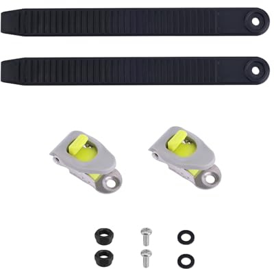 BOXOB 2pz Snowboard Ankle Ladder Strap Binding con Fibbie Nere, Cinturino alla Caviglia per Snowboard Altamente Elastico Parti di Attacco per Snowboard Durevoli per Appassionati di Snowboard