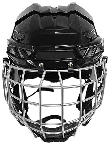 Caschi da hockey da uomo, Caschi da strada e Rodeo – Protezione del viso, Attrezzature traspiranti e protettive, Attrezzature sicure e robuste per ragazzi e adulti, Hockey su ghiaccio
