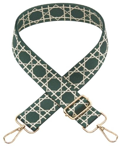 Long Keeper Correas para Bolsos Bandolera 3,8cm de Ancho Correa de Hombro Ajustable para Bolso Correas De Bolsos para Mujer Bolso Bandolera Mochila (Verde)