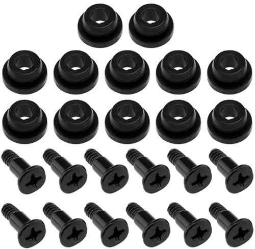Yuiturt 12PCS 3.5 Inch Hard Drive Screws with Rubber Washer Kit, Shock Absorbing HDD Mounting Screws, Vibration Dampening SSD Screw for 3.5 HDD SSD PC Computer Case Accessories
