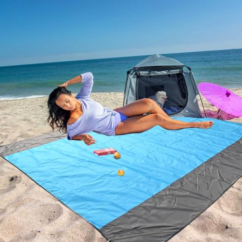 DARENYI Beach Blanket Mat 210 x 200cm Large Waterproof Sandproof Beach Mat Outdoor Picnic Blanket for Travel, Camping, Hiking