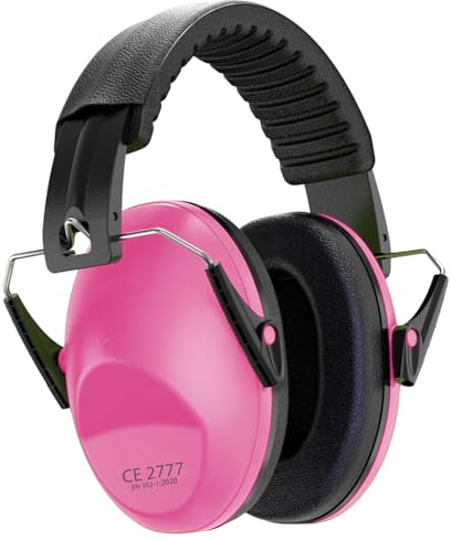 YANKUIRUI Hearing Protection for Children, SNR 26 dB Noise Protection for 3-16 years. Earmuffs for Sleep, Travel and Carnival Parades, Autism Noise Canceling Kids Ear Defenders (Pink)