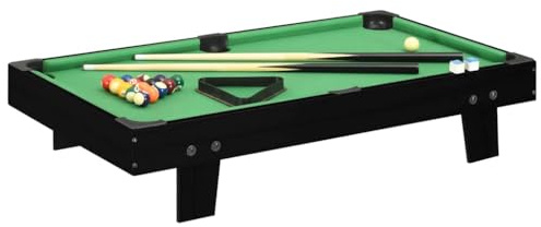 Genérico Mini Mesa de Billar Negro y Verde 92x52x19 cm,Deportes,Juegos de Interior,Billar,Mesas de Billar,Negro,7.28 KG,92500