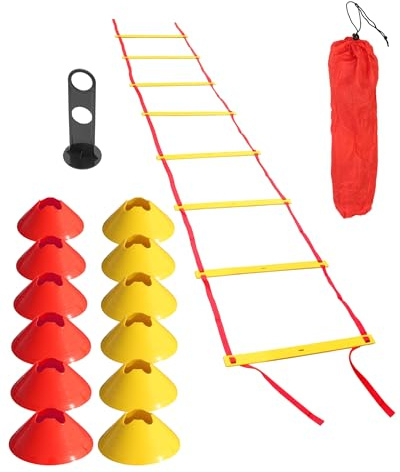 SPORTIKEL24 Set di coordinazione, 10 vani di marcatura e scala di coordinamento